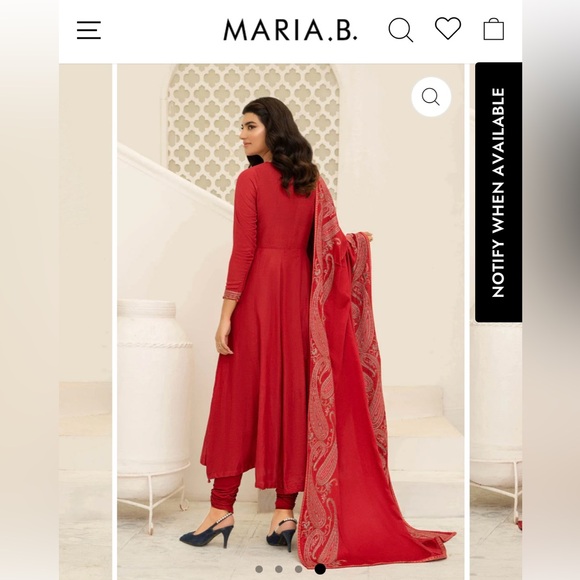 MARIA. B. Red Women's Dress - Picture 4 of 11